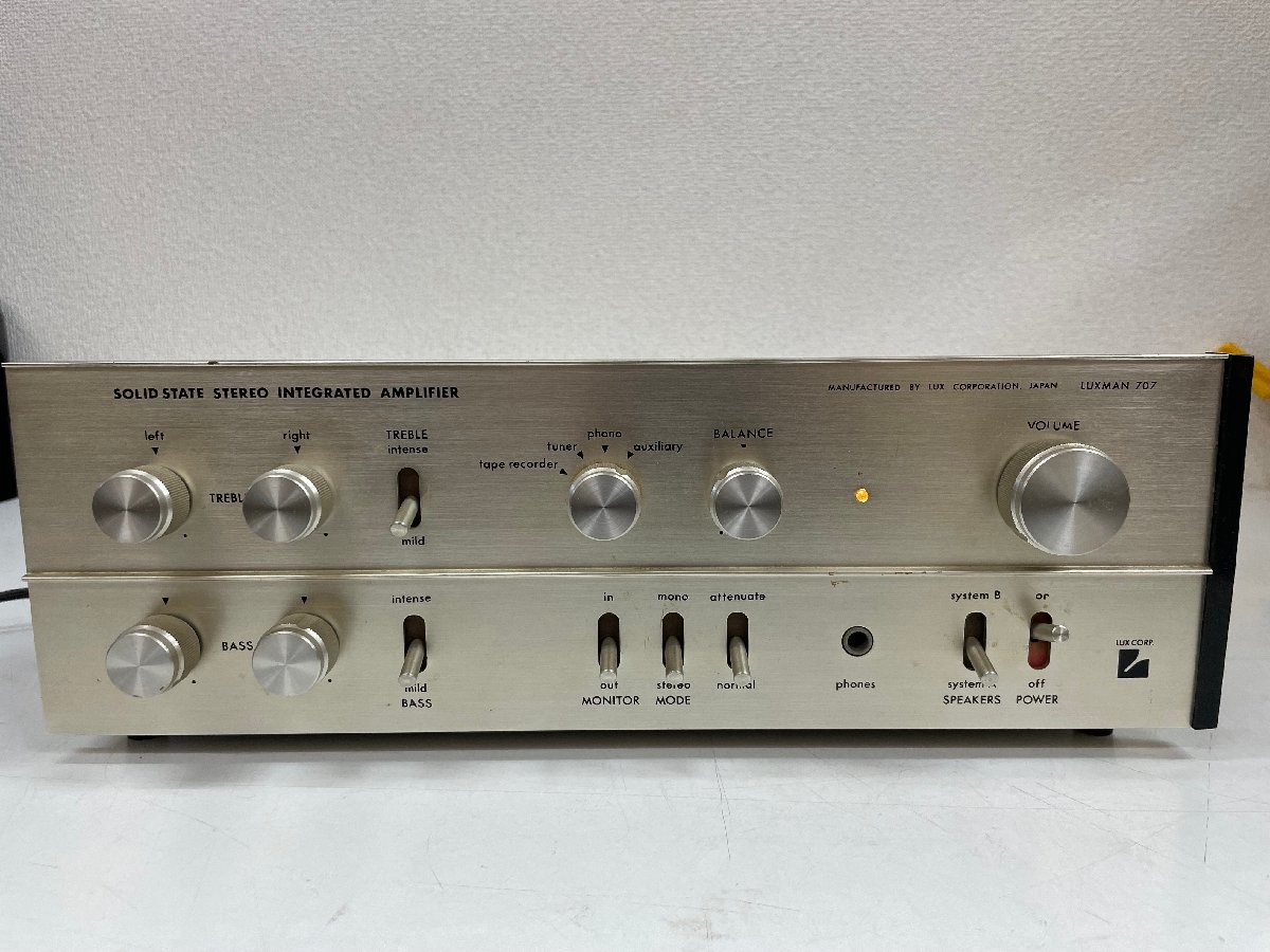 ∞希少レア【LUXMAN ラックスマン SQ707 プリメインアンプ オーディオ