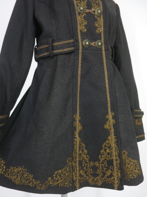 OZZ ANGELO 刺繍入りダブルコート / オッズオン オッズアンジェロ Ozz 