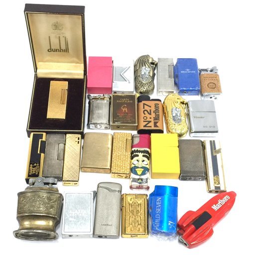 1円 ダンヒル マルマン 等 ガスライター ローラー式含 / ジッポー 等 オイルライター 喫煙具 喫煙グッズ まとめセット