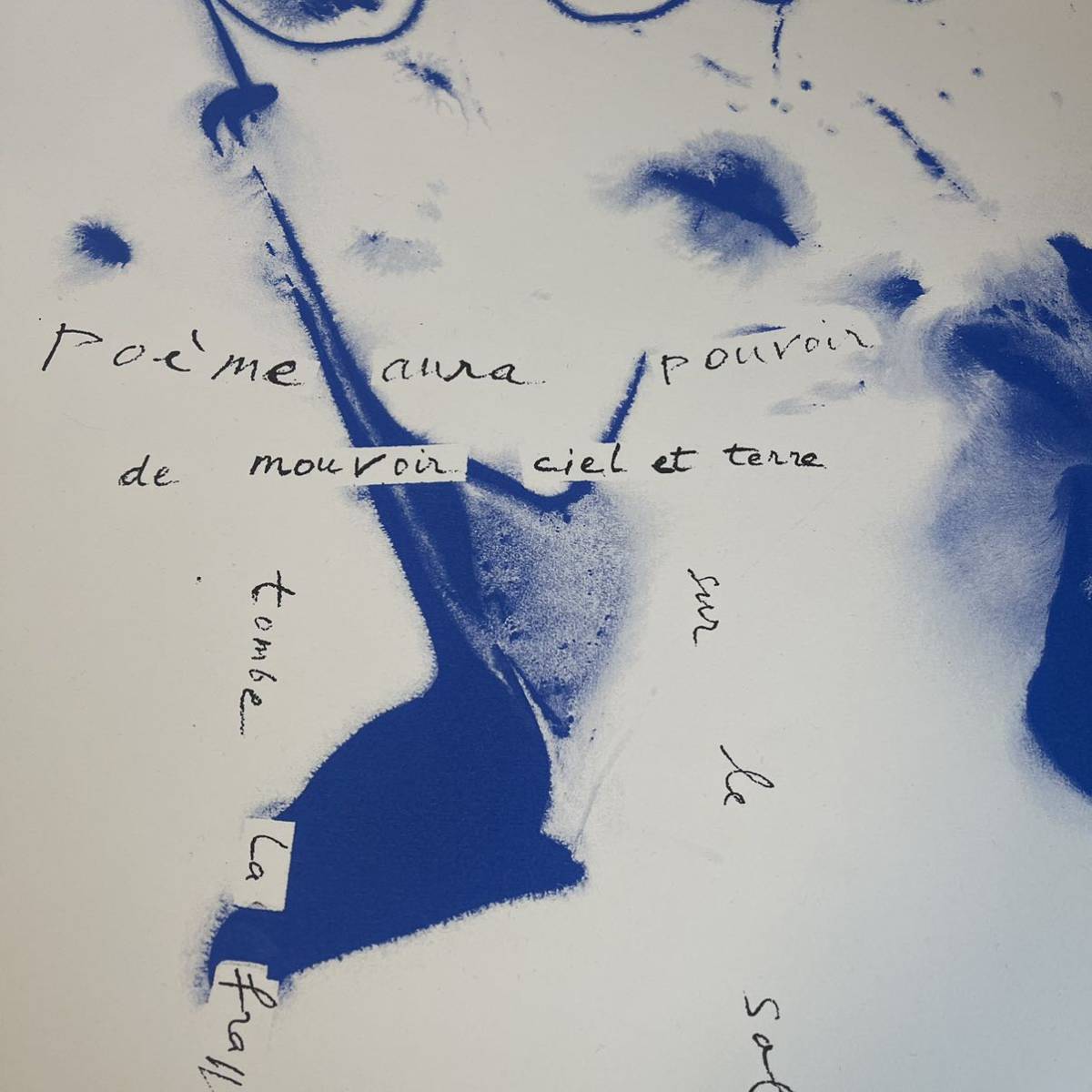 限定セール，品質保証 今井 俊満 untitled・Blue 版画 リトグラフ 56.5