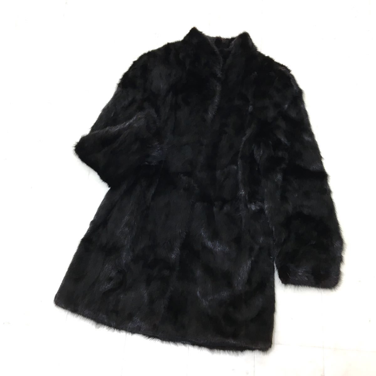 ミンクハーフコート ファーコート Y-316 高級 本毛皮 ミンク MINK