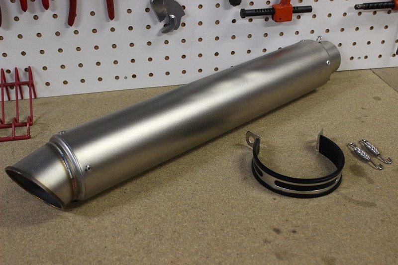 汎用 サイレンサー 60.5㎜ マフラー ロング菅 爆音 マフラー カーボン 超ロング管