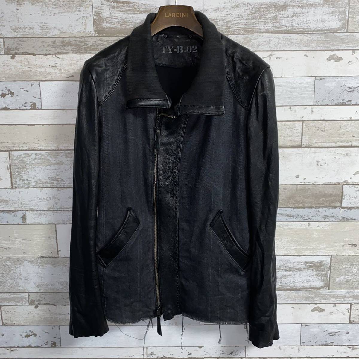 14th addiction 切り替えレザージャケット size2(Mサイズ)｜売買された 