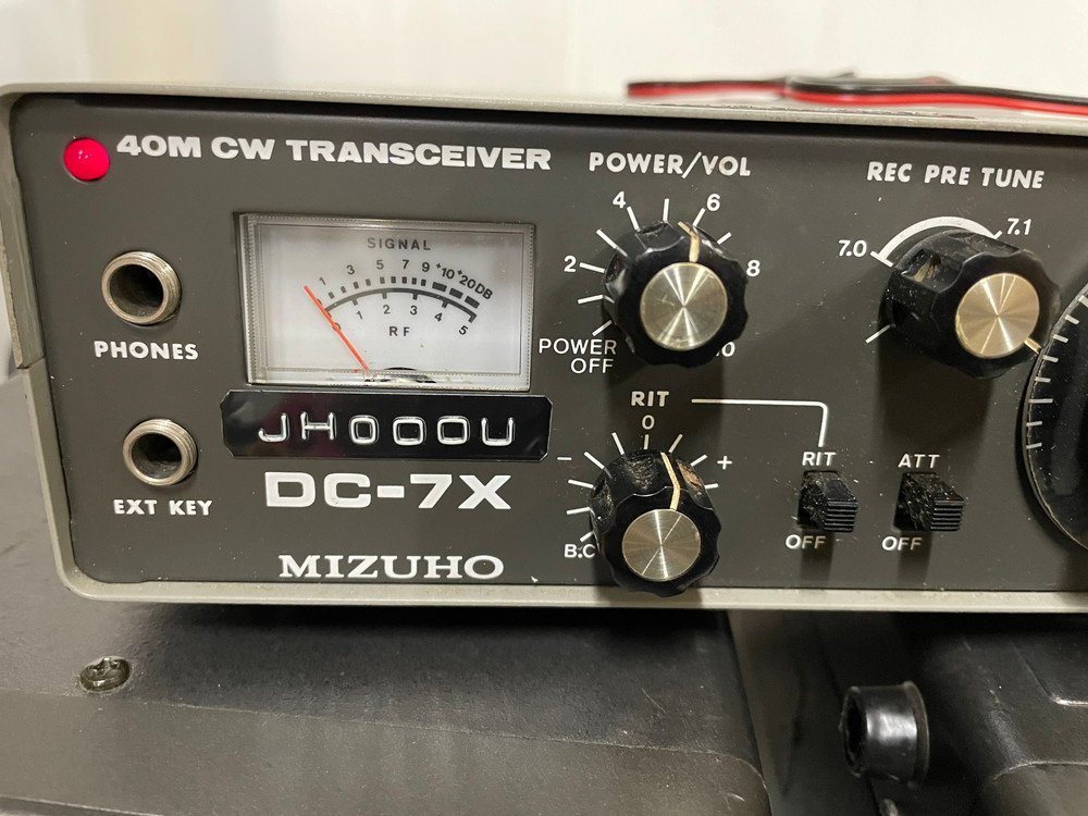 ミズホ 無線機 DC-7X 40M CW トランシーバー TRANSCEIVER MIZUHO