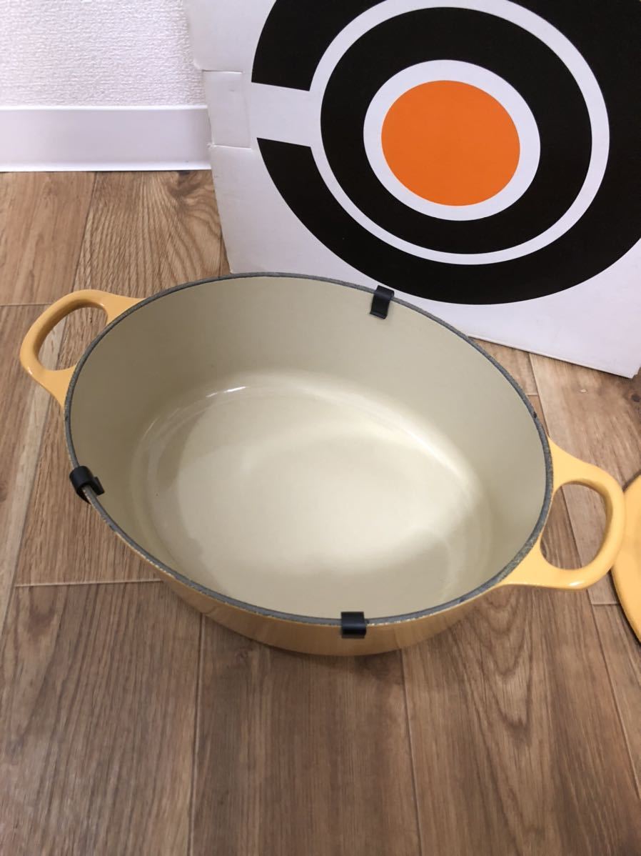 LE CREUSET ル・クルーゼ 両手鍋 ココット オーバル 25cm サフラン