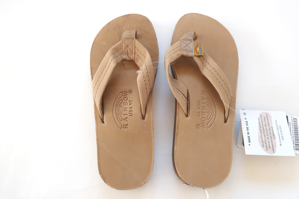 M)USA製レインボーサンダルRainbow Sandal Premier Leather Double