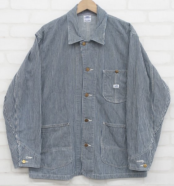 復刻 LEE ハウスタグ ロコジャケット カバーオール ヒッコリーデニム