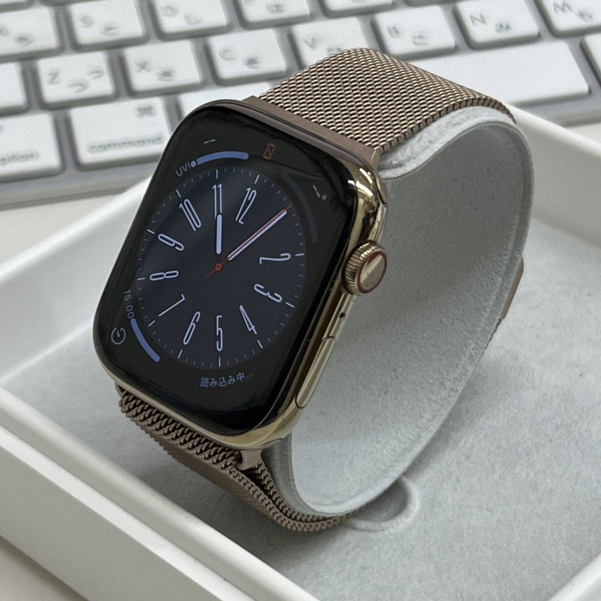 YW29 Apple Watch 7 ステンレススチール45mm GPS+セルラー