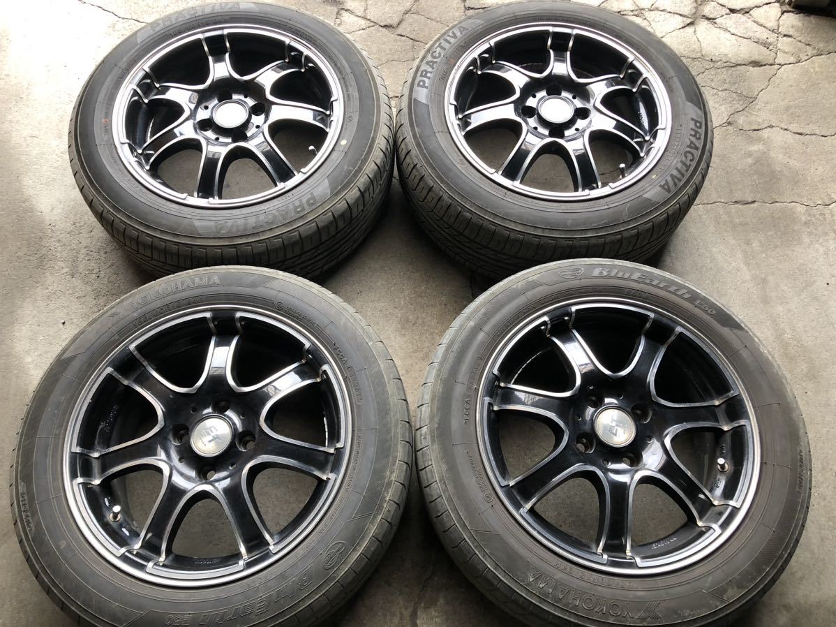 PIAAアルミホイール タイヤ4本セット 185/60R15 6.5J ＋38 (ラジアル 