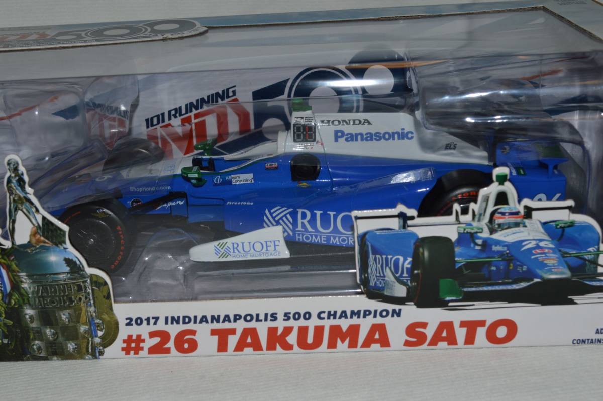 グリーンライト 1/18 インディー500 2017 優勝 佐藤琢磨 未開封