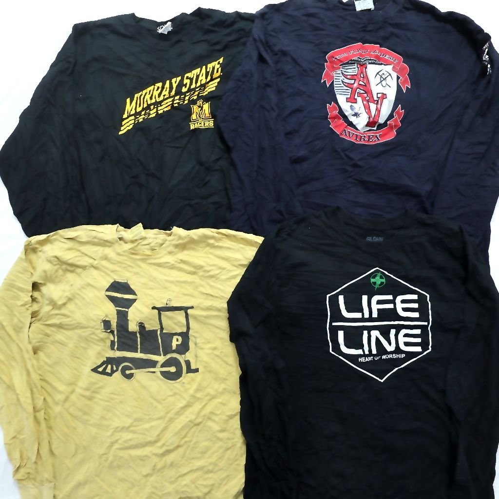 ◎ロンＴ MIX set カレッジ系 アディダス ワンポイント 他 (メンズXL/2XL/3XL) 16枚セット まとめ売 古着 1円スタート 最落なし ML1079