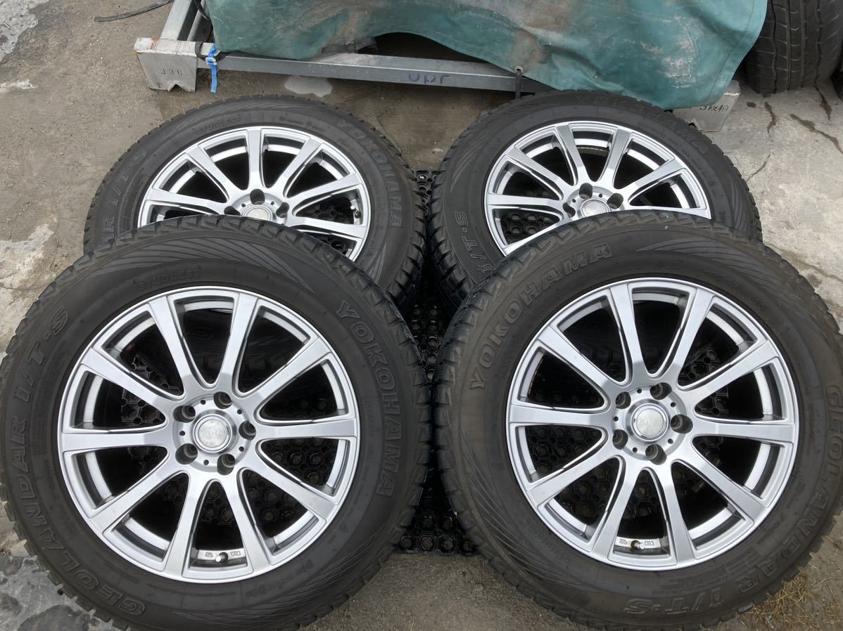 LAYCEA 225/65R18 7.5J +38 PCD114.3 アルミホイール４本セット