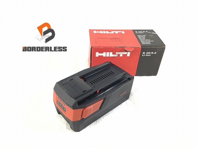 ☆未使用☆ HILTI ヒルティ CPC搭載 36V 5.2Ah 純正 リチウムイオンバッテリーパック B 36/5.2 Li-ion ※希望小売価格54，871円 60043