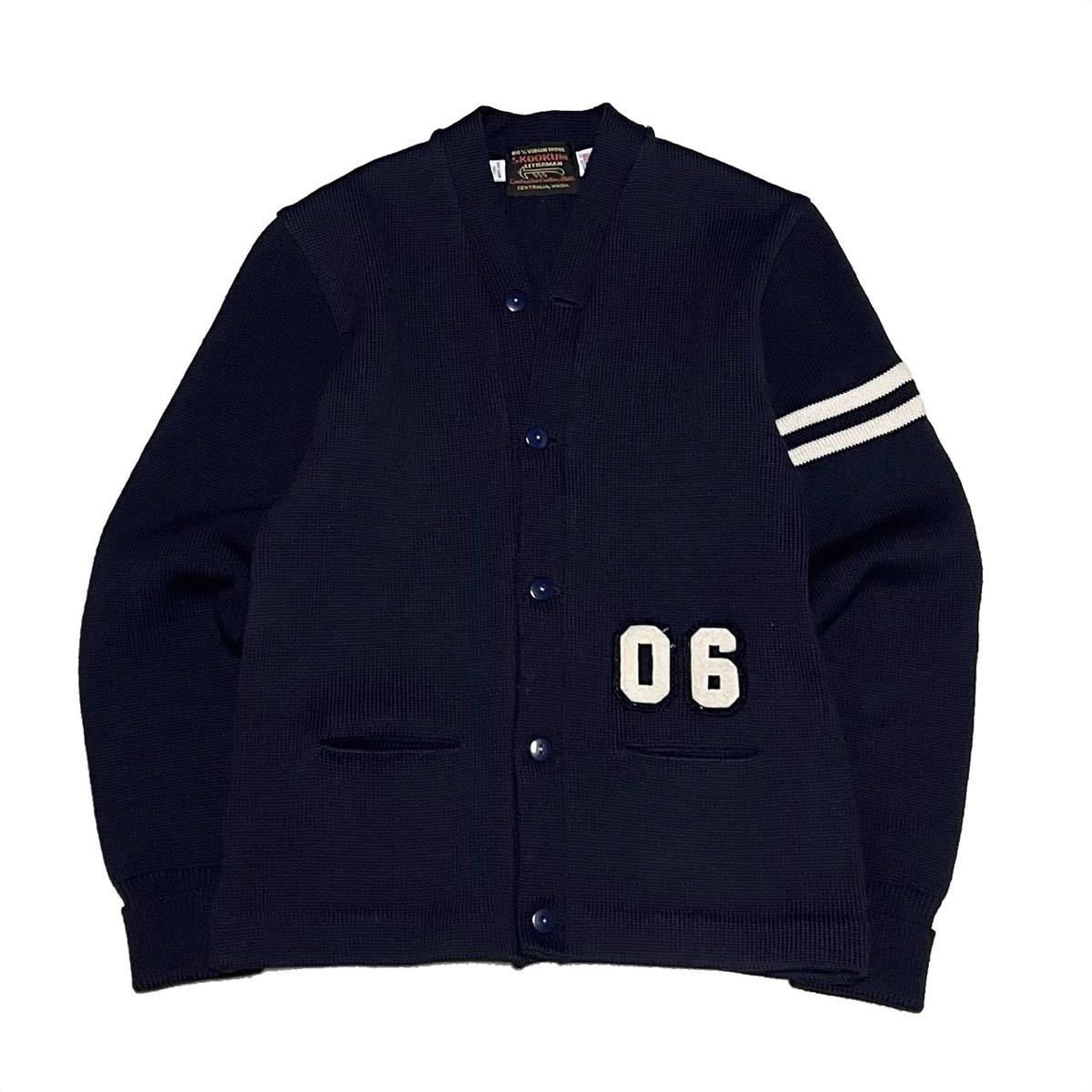 ＊6154 SKOOKUM スクーカム　USA製　レタードカーディガン　セーター