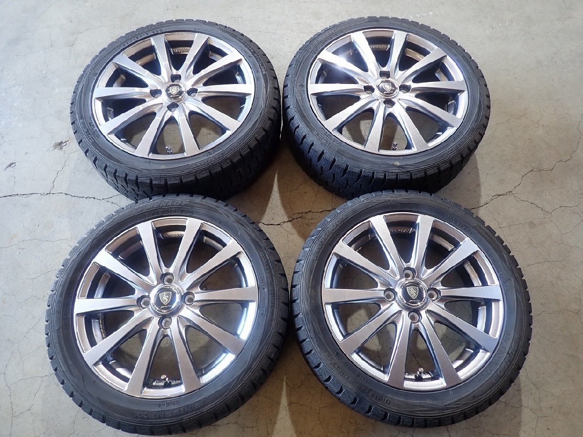 QR3654【送料無料165/55R15 195/45R16】S660等 中古スタッドレスセット ウィンターマックス WM01★15 16 インチ 100/4H ET43/50★