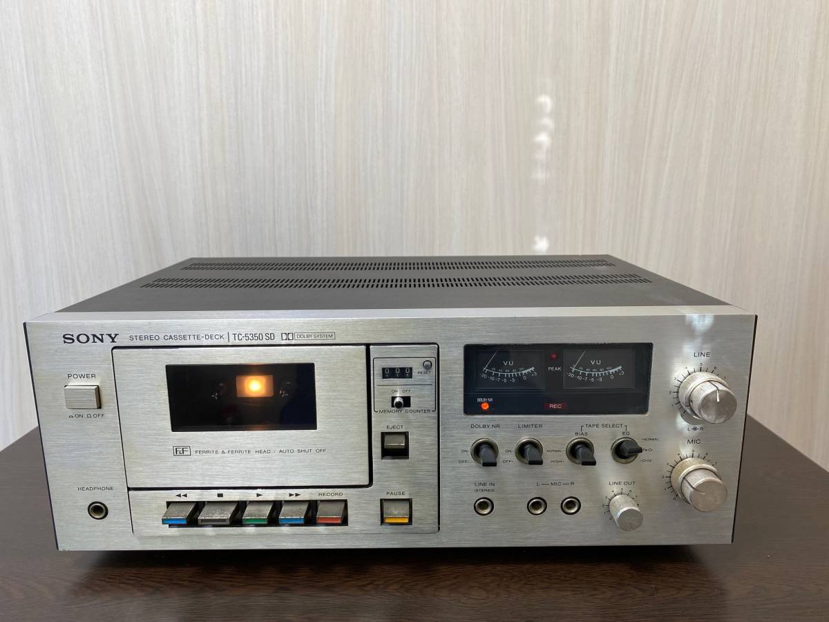 通電確認済SONY ソニー⁄TC-5350 SD⁄ステレオカセットデッキ SONY TC-5350