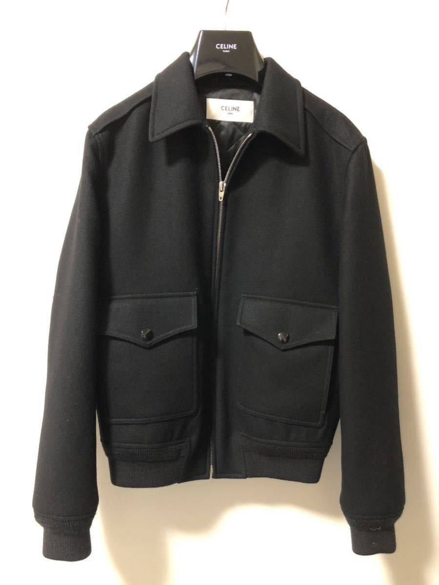 美中古 Celine 20AW Aviator Jacket in Japanese Flannel 2W241239D