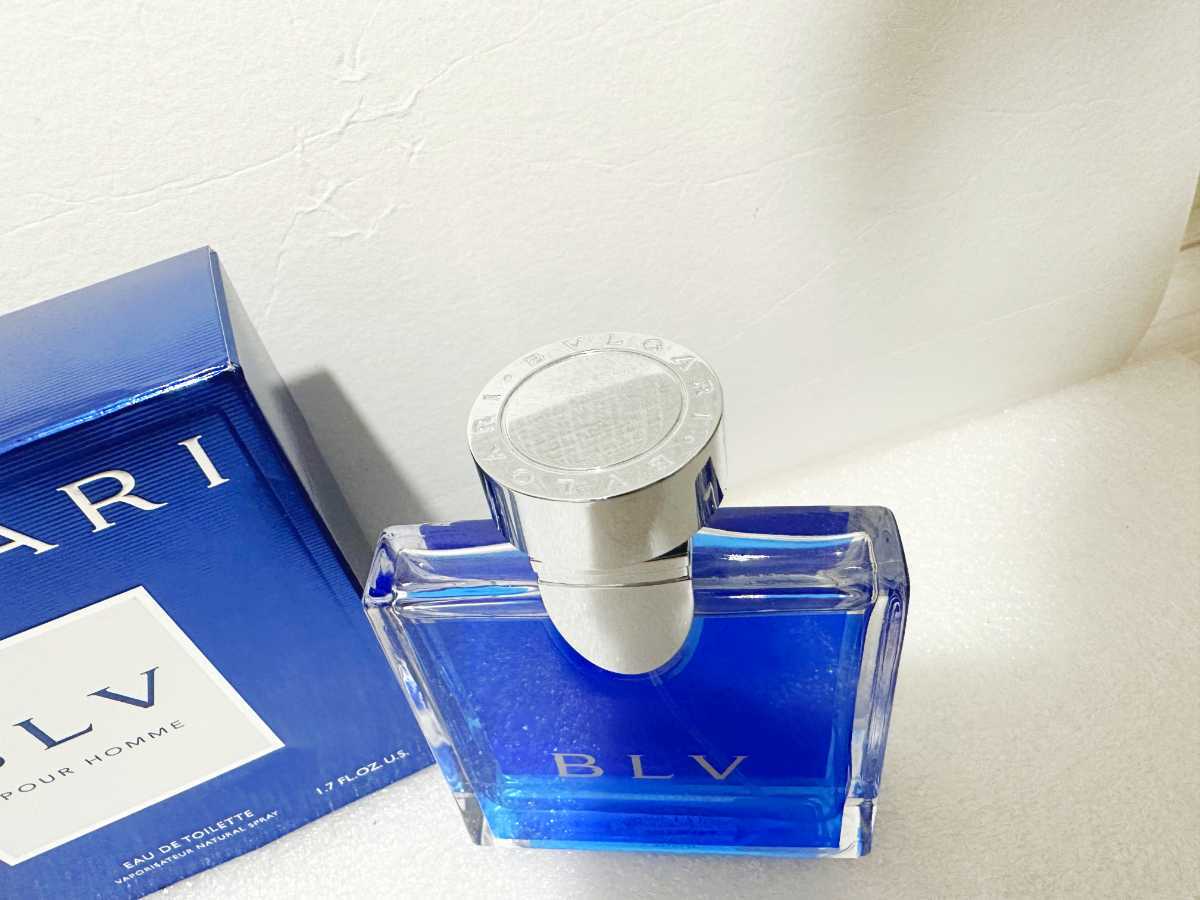 【ほぼ未使用】【送料無料】BVLGARI ブルガリ ブルー プールオム POURHOMME BLV Eau de toilette EDT 50ml オードトワレ オーデトワレ
