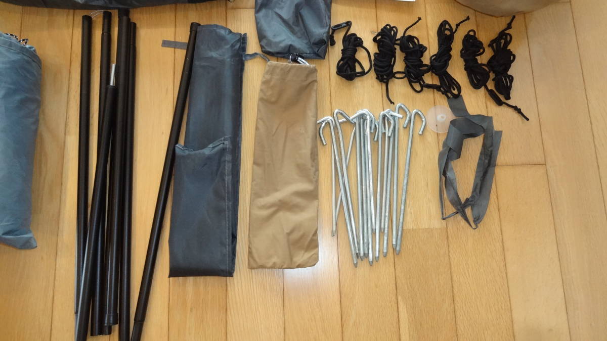 山善(YAMAZEN) 難燃TC素材採用ワンポールテント ブラウン