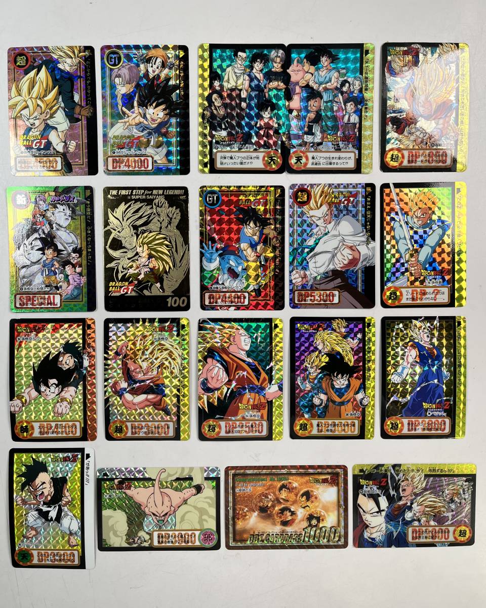 低価，セール BANDAI ドラゴンボール カードダス キラ 19枚 まとめ バンダイ 孫悟空 孫悟飯 ベジット GT レア ホイル ＠送料180円 1(ドラゴンボールカードダス)｜売買されたオークション情報、yahooの商品情報 ドラゴンボールカードダス