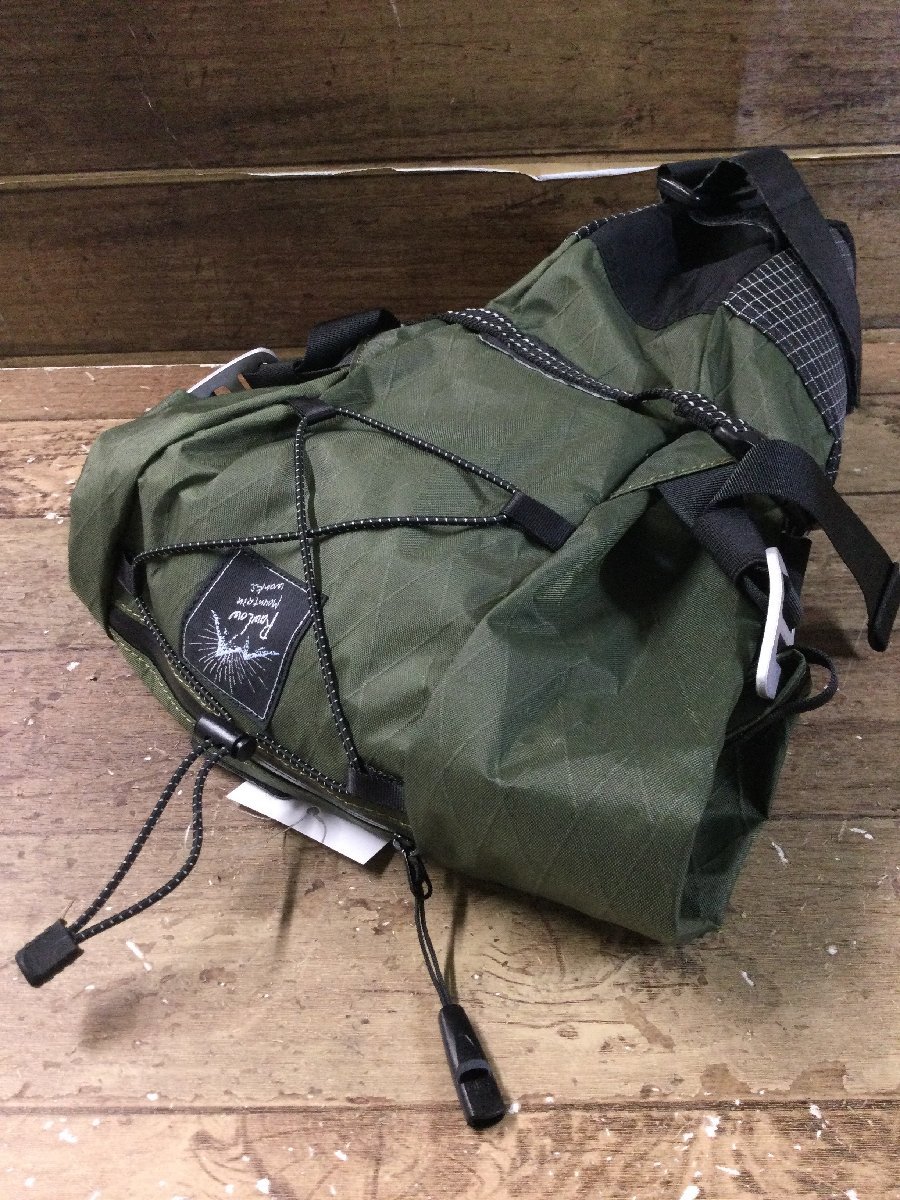ロウロウマウンテンワークス ロウロウマウンテンワークス　バイクンハイクバック　オリーブ バイクンハイク フロントバッグ