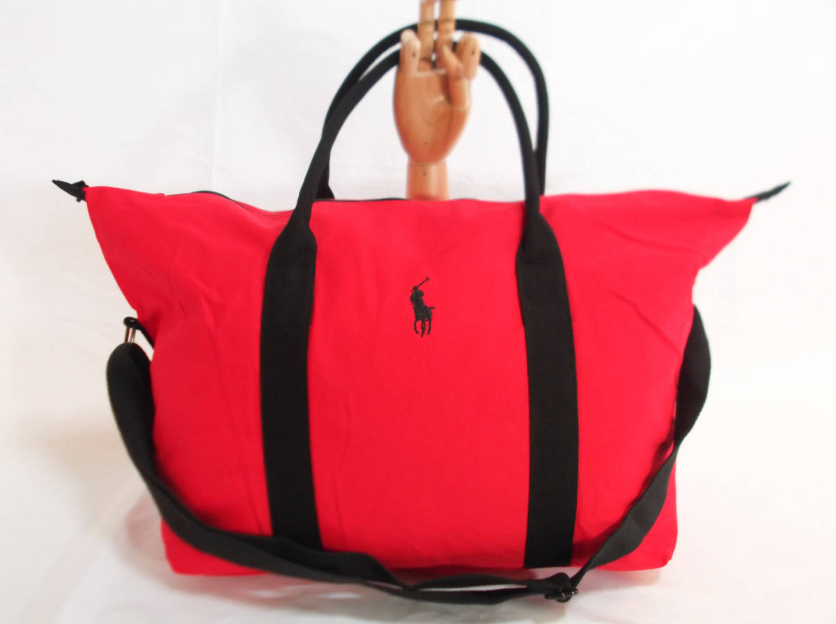 新品未使用】POLO Ralph Lauren ラルフローレン ボストンバッグ レッド 