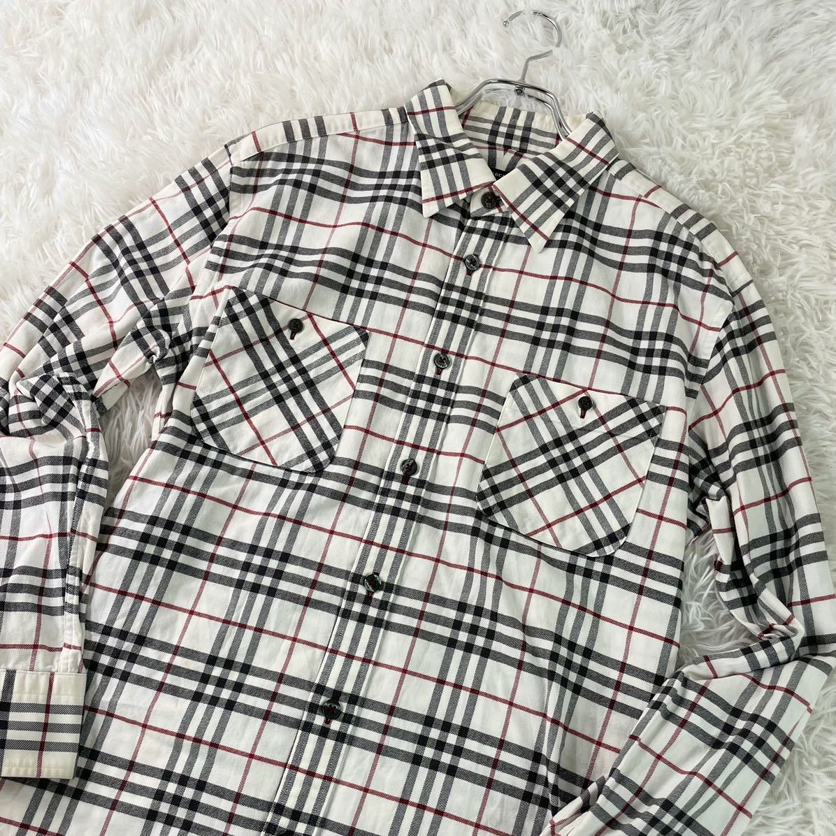 バーバリーブラックレーベル シャツ(厚手) 3/L相当 バーバリーブラック