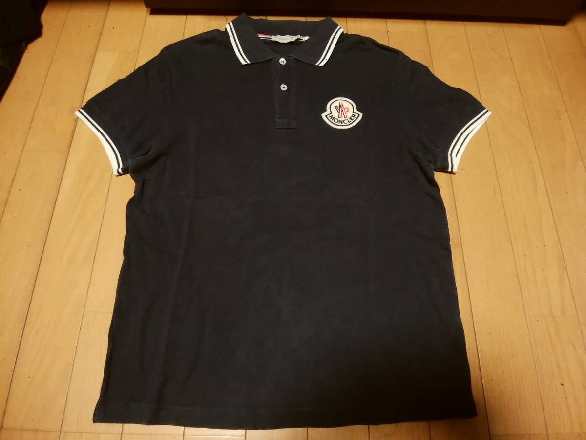MONCLER モンクレール】ポロシャツL 希少「デカワッペン」モデル 人気