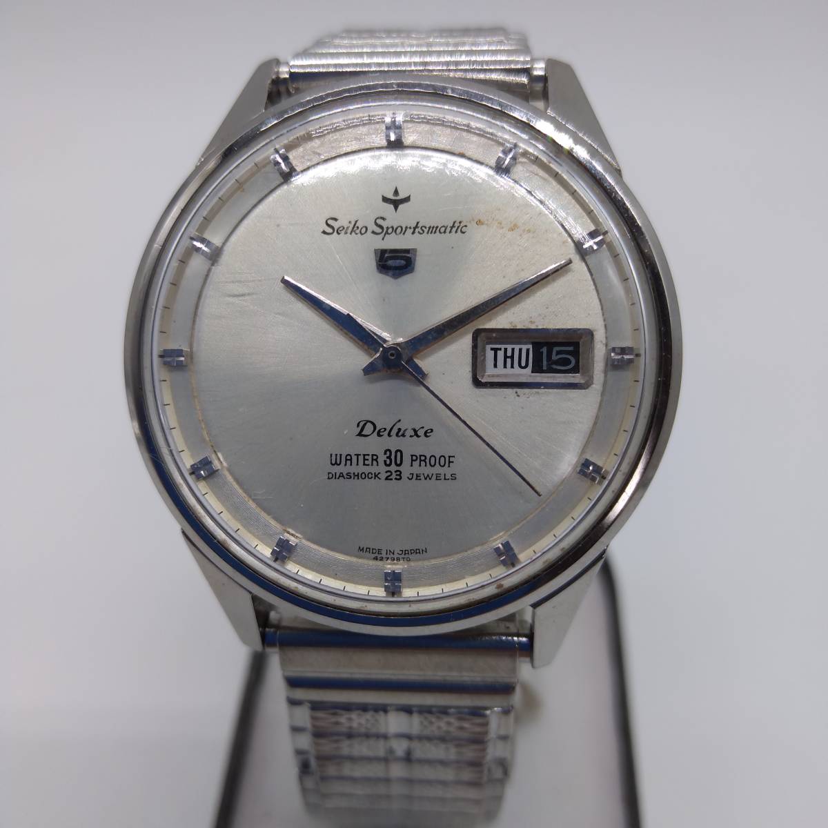 SEIKO セイコースポーツマチック5 デラックス 機械式自動巻腕時計 23石