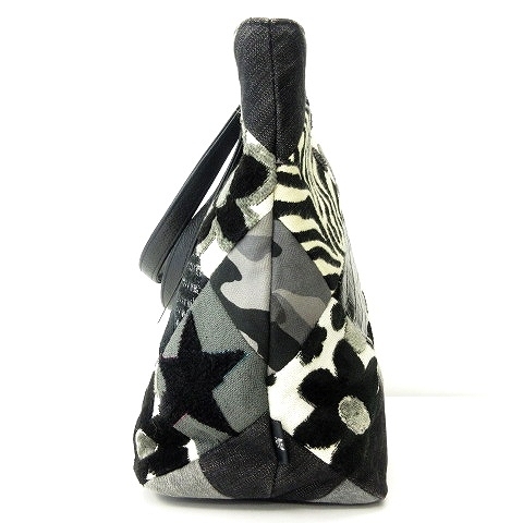 連休価格新品Think Beeパッチワークデニムハンドバッグ Think Bee!（シンクビー） Think Bee デニム バッグ レザー ハート