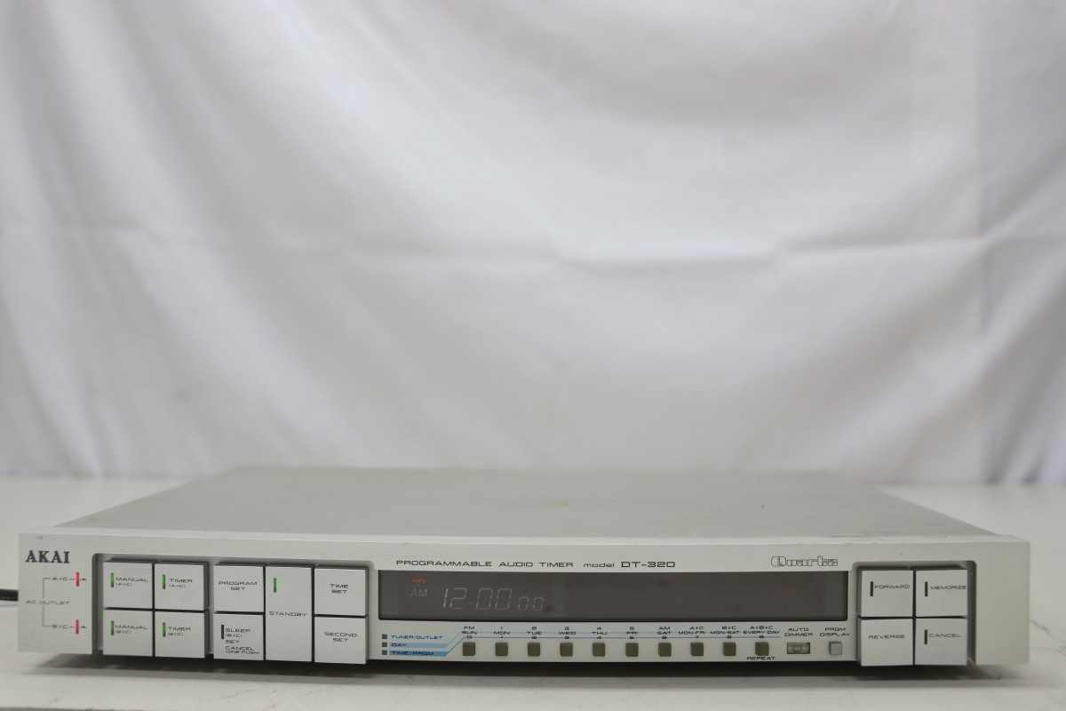 V323 AKAI DT-320 プログラムオーディオタイマー オーディオ機器 AKAI DT-320 オーディオ機器 通電 プログラムオーディオタイマー