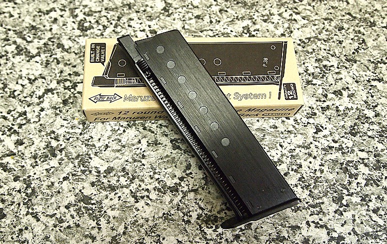 [新品] マルゼン GAS-BLK ワルサーP38 用 12連 スペアマガジン 現行ロット品/MARUZEN Walther