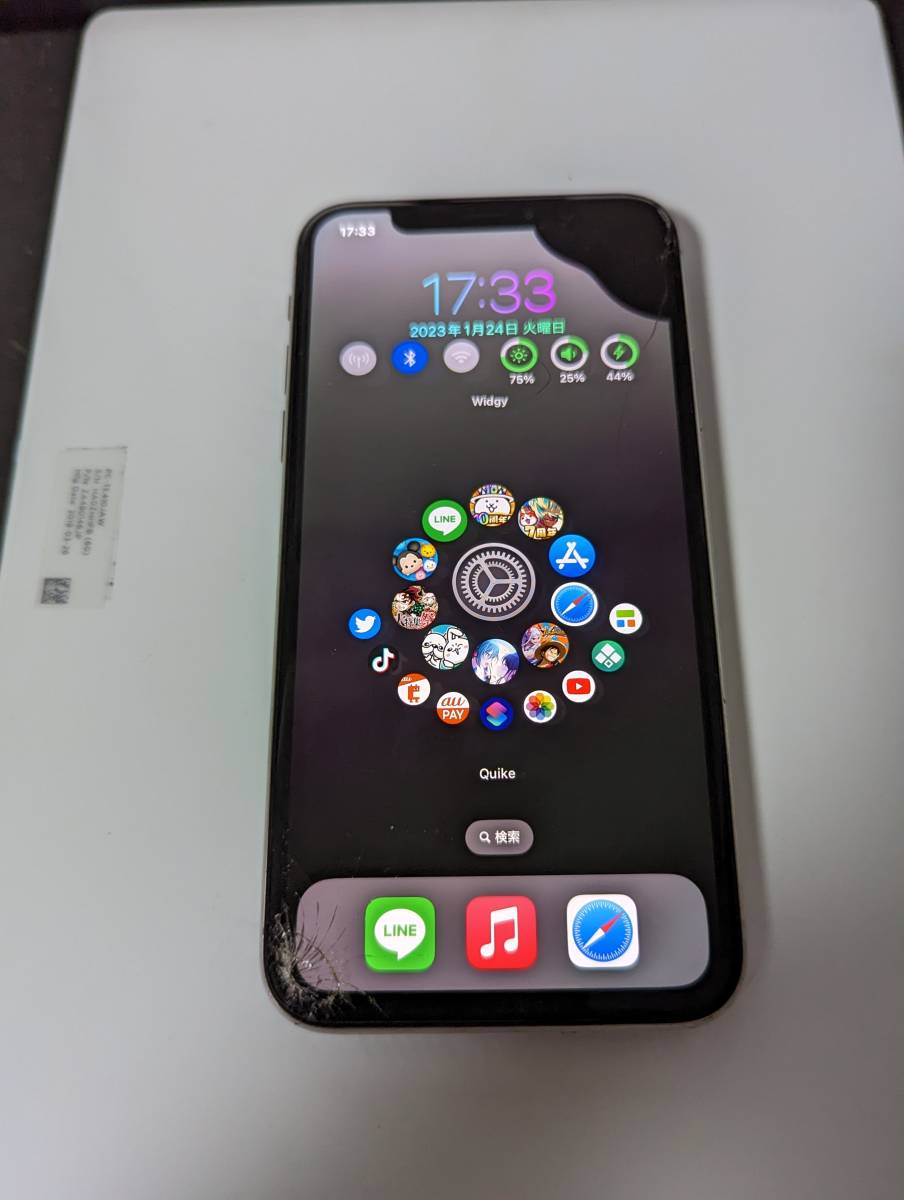 Apple iPhone X 256GB MQC22J/A au 判定〇 パス有り　ジャンク品