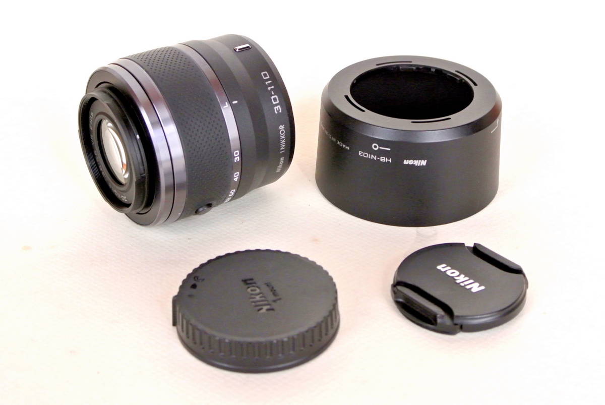 Nikon 0 VR 30-110mm Nikkor f⁄3.8-5.6 Lens J1 and Zoom with com