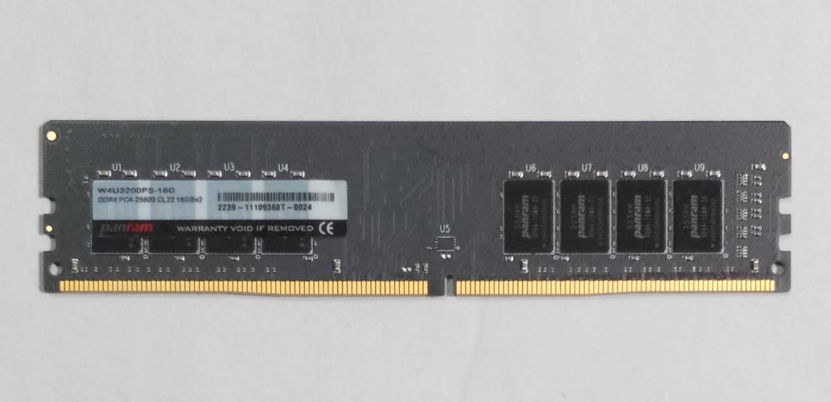 MC23-3【動作品】Panram DDR4-3200 16GB×1枚【送料無料】PC4-25600