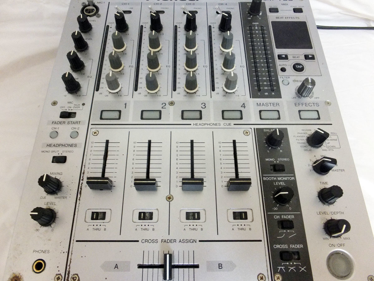 中古良品【Pioneer DJミキサー DJM-700】動作確認OK 4ch DJミキサー
