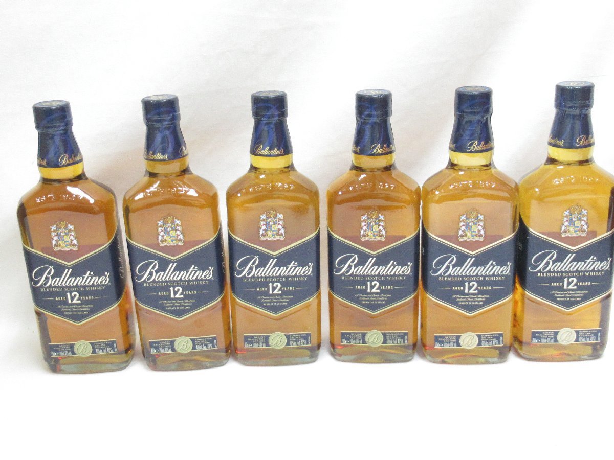 ウイスキー6本セットサントリー 季 バランタイン12年 バスカーシングルグレーン 大得価，高品質 ○○ 700ml×6本セット バランタイン 12年 スコッチ