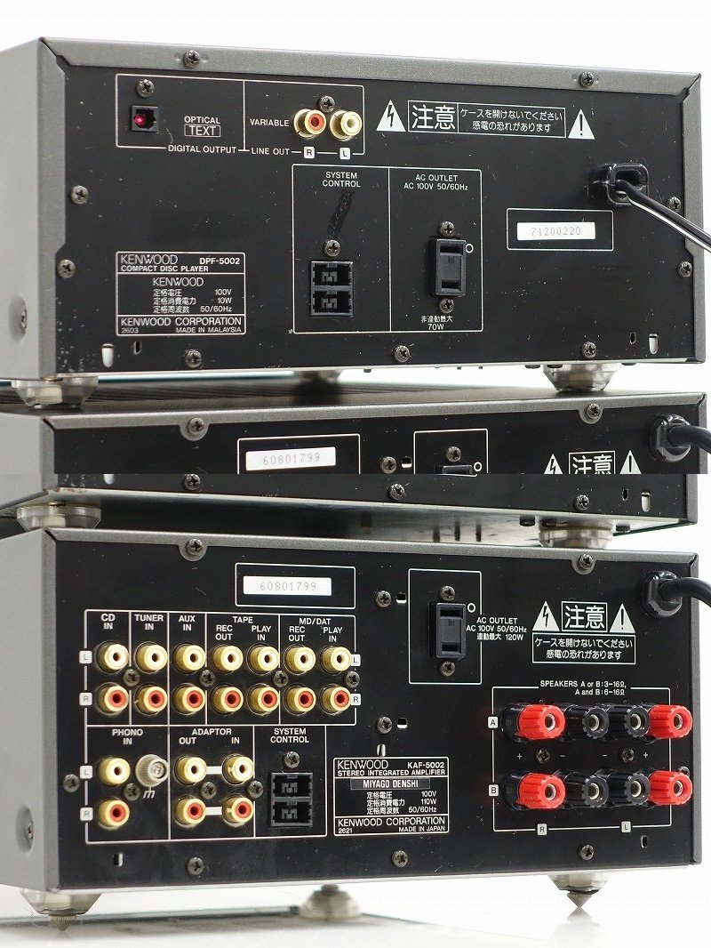 □□KENWOOD KAF-5002⁄DPF-7002⁄KXF-5002⁄KTF-5002⁄DMF-7002 システム