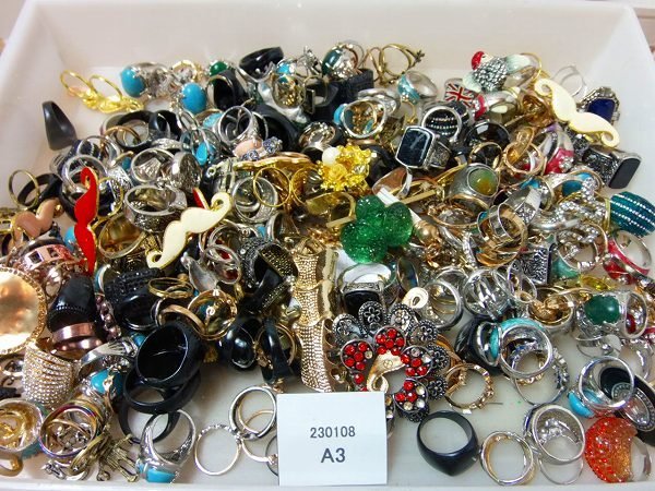 Nd11■おまとめて大量2Kg以上!!!!★昭和レトロ指輪 メンズ レディースファッションリング まとめ売り アクセサリー@@230108A3