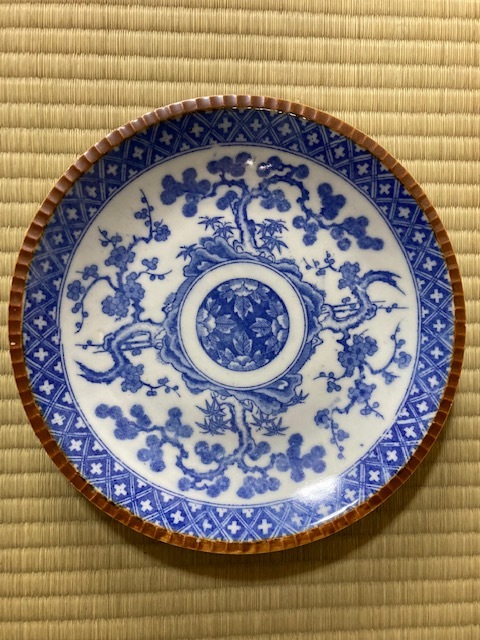 明治期 伊万里染付4段重 松竹梅 印判 古民具 送料込み251130 明治期