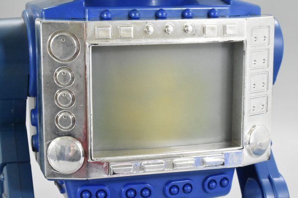当時物 堀川玩具 ニュー テレビロボット ブリキ ロボット 電池式 箱
