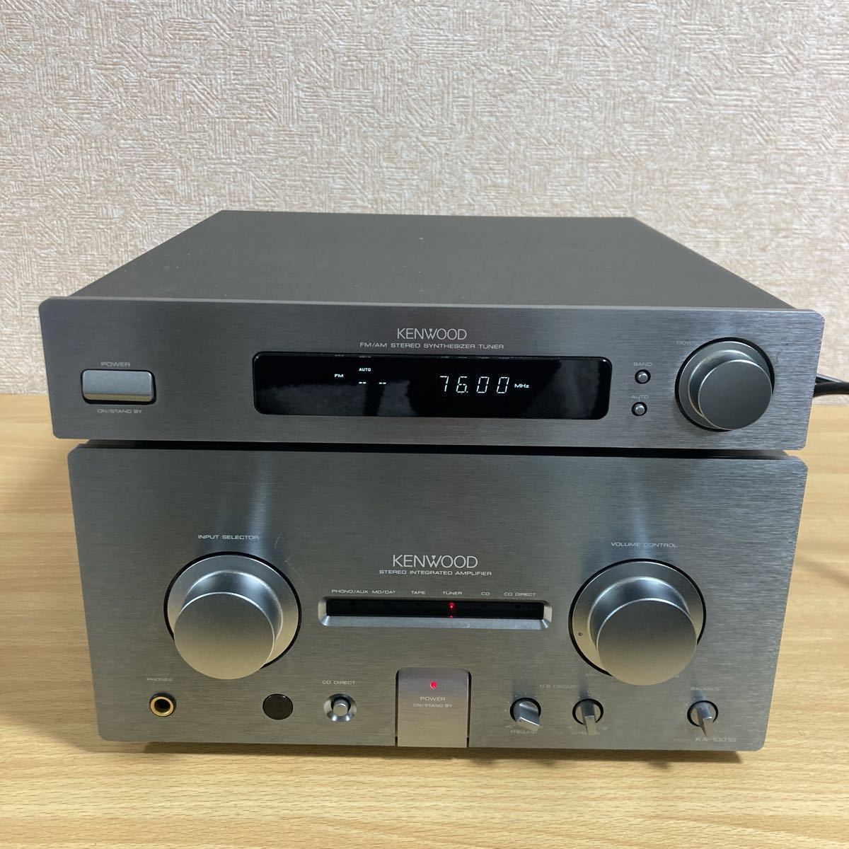 驚きの破格値，大得価 KENWOOD ケンウッド KA-1001G T-1001 プリメインアンプ アンプ チューナー オーディオ機器 通電のみ確認済み まとめ２点 1 ア 2622(KENWOOD)｜売買されたオークション情報、yahooの商品情報をアーカイブ KENWOOD