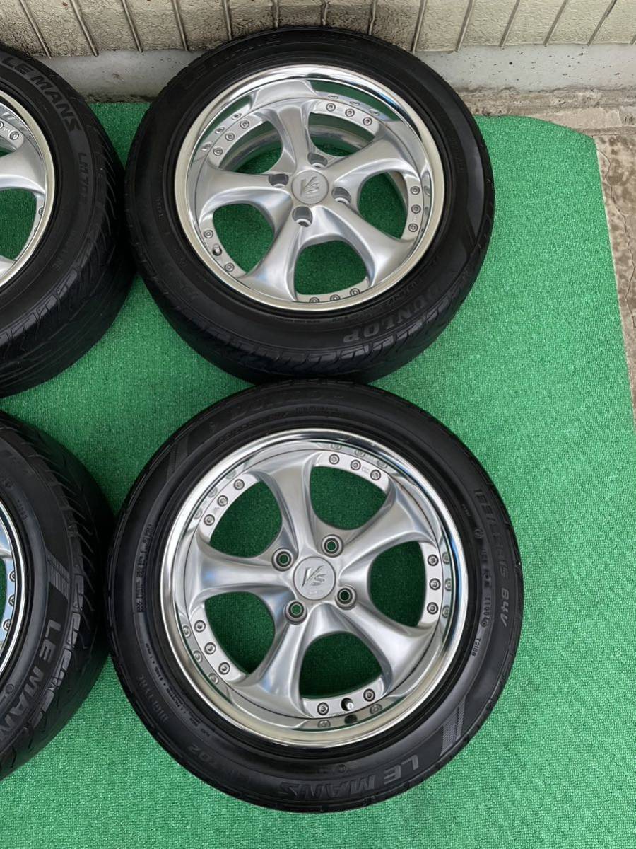 希少 美品WORKワークVS-KF 2P 2ピース 15インチタイヤ・ホイール4本