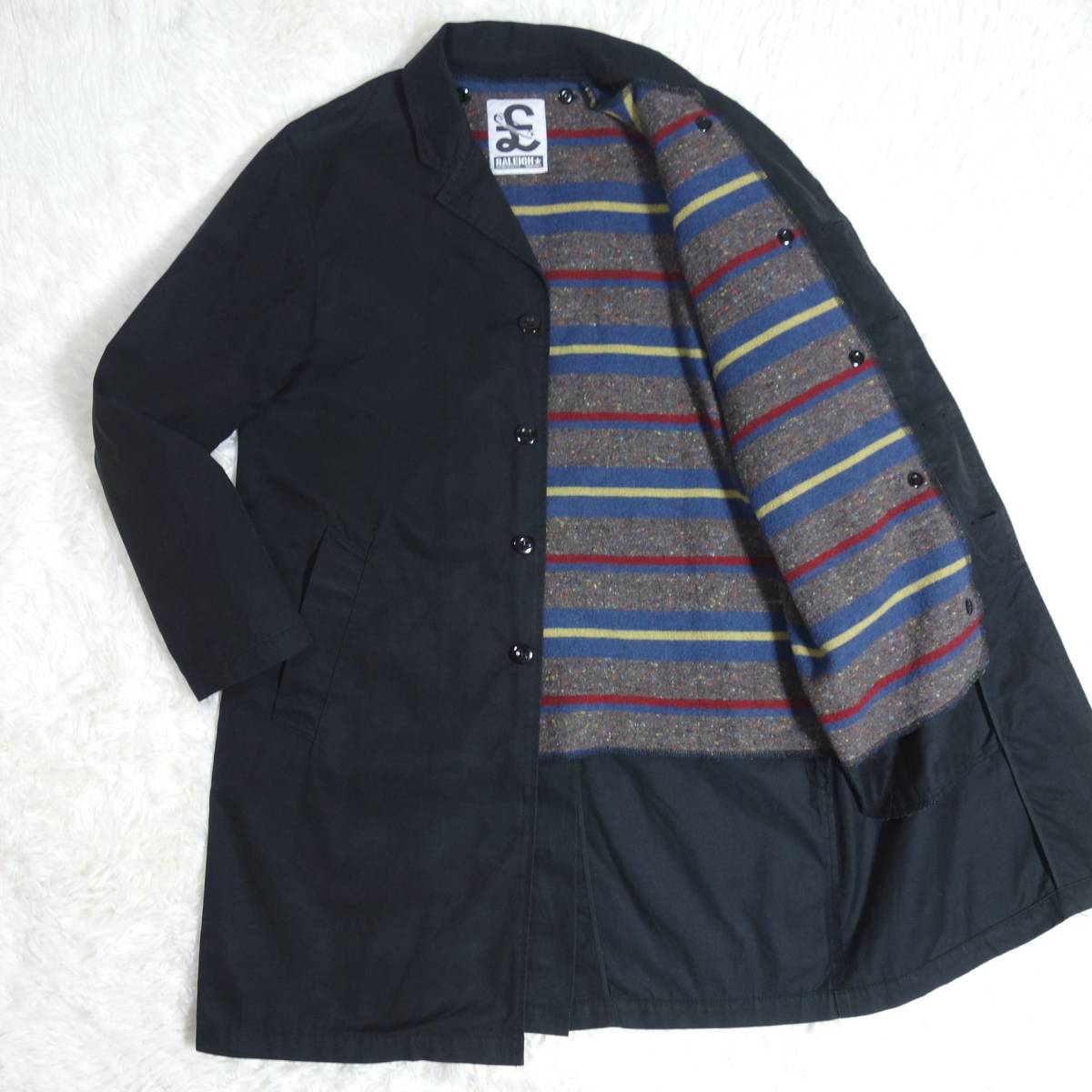 RALEIGH ラリー CHESTERFIELD GHOST COAT ゴーストコート ライナー付き ブラック 黒 M 7048