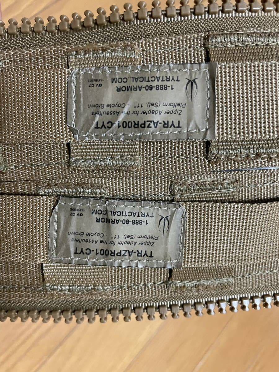 実物 TYR TACTICAL Assaulters Zip On Platform BASE ジッパー 