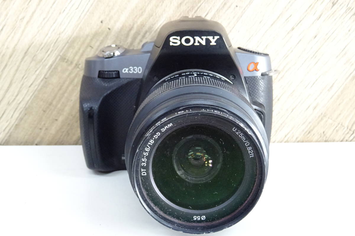 新橋01011YS] SONY α330 デジタル一眼 ☆ DT 3.5-5.6/18-55 SAM α330 