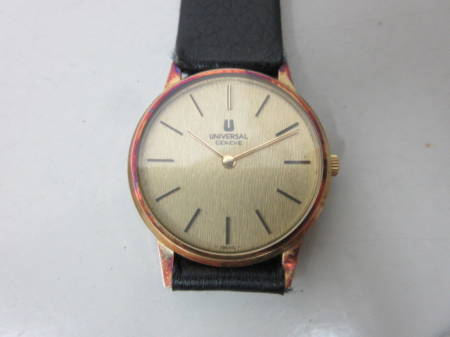 UNIVERSAL GENEVE　542204　ユニバーサル ジェネーブ　手巻き　可動品　稼働　ベルトにダメージ有　#52425