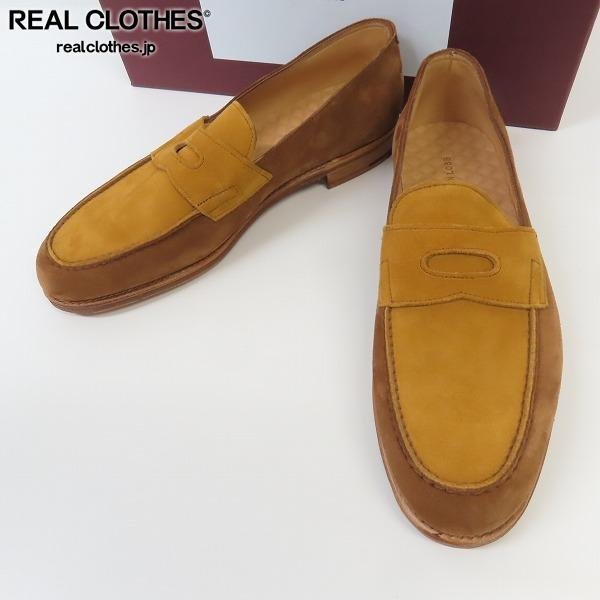 JOHN LOBB/ジョンロブ LOPEZ/ロペス スウェード レザー コインローファー/シューズ 4395/7D /080