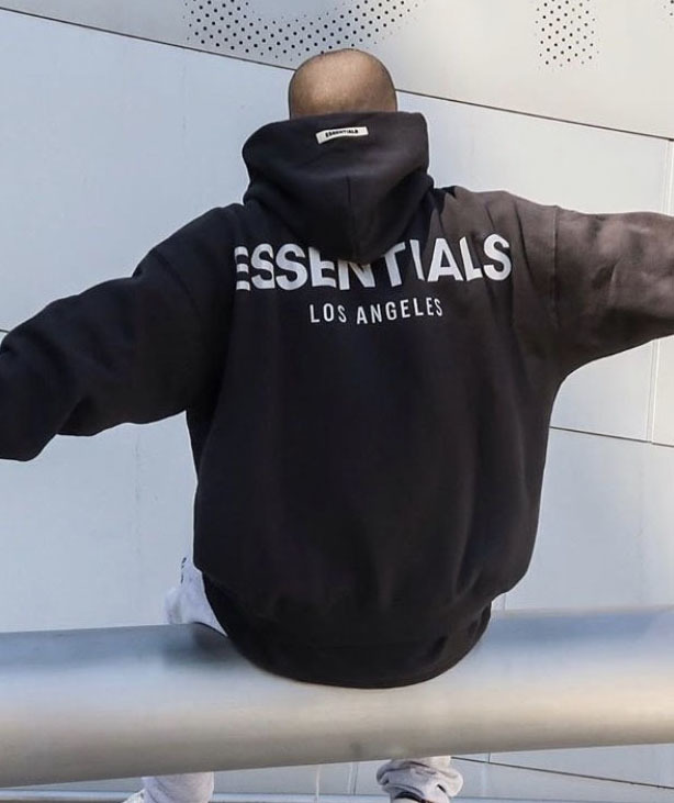 FOG ESSENTIALS エッセンシャルズ■LA限定 リフレクターバックロゴ パーカー ブラック XL■LOGO HOODIEスウェットFear of God新品22AW今季