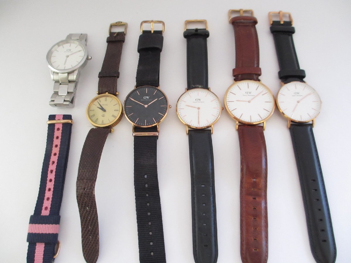 1円～　おたからや◇A38/ダニエルウエリントン/グッチ/6本セット/クォーツ/レディース/6本セット